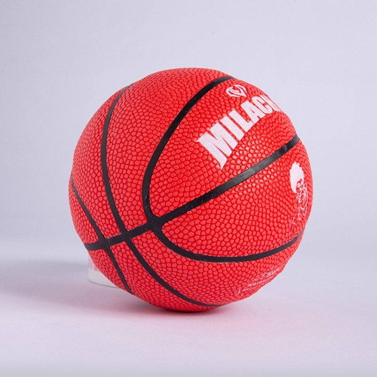 

MILACHIC Number 1 Mini Rubber Hollow Glue Stretch Training Basketball(Red)