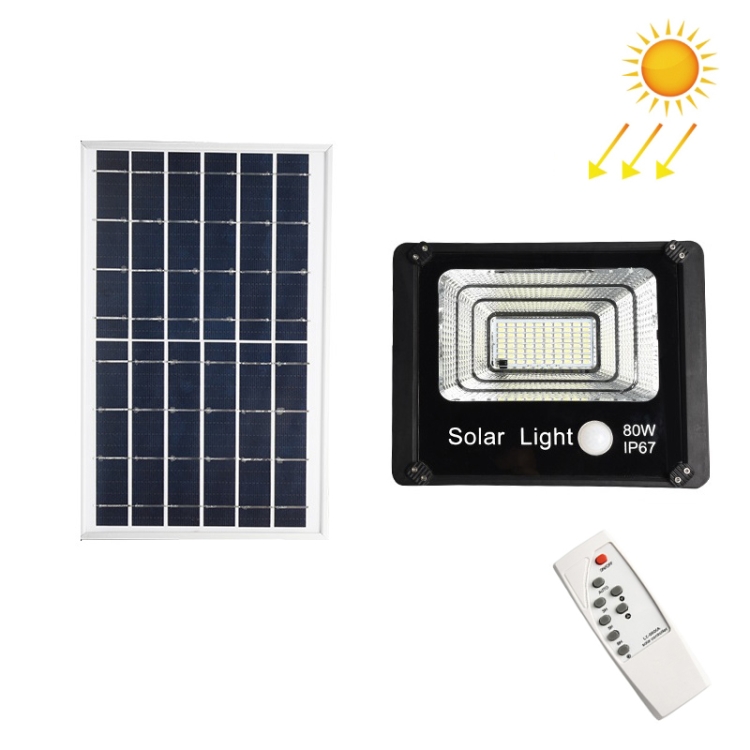 

TY021 79 LED 80W Outdoor Solar Flood Light Remote Control Sensor Waterproof Wall Light