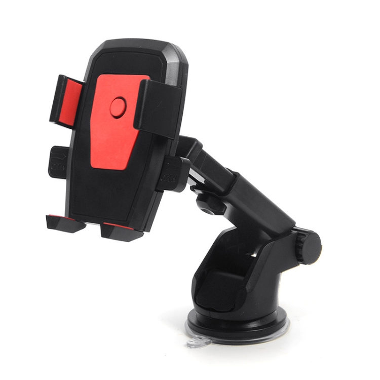 

Car Telescopic Rod Automatic Lock Mobile Phone Bracket(A Red)