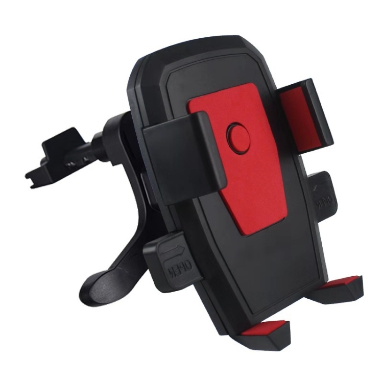 

2 PCS Car Air-conditioning Air Outlet Hook Type Mobile Phone Holder(Red)