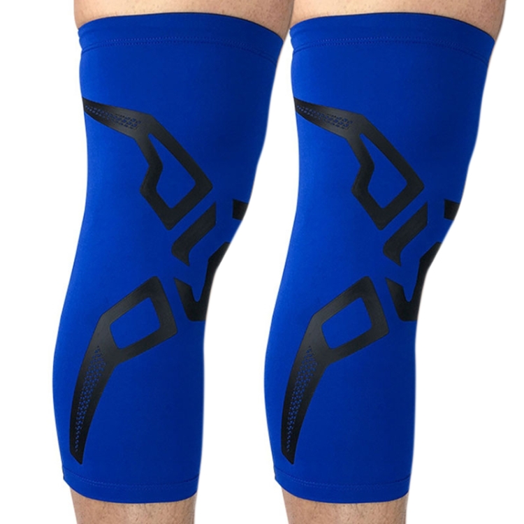 

2 PCS Basketball Knee Pads Summer Leg Protection Cover Outdoor Football Riding Running Sporting Goods Protective Gear, Specification: XL (Blue)