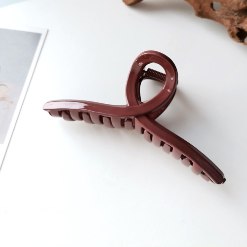 

10 PCS Resin Material Spring Hair Clip, Colour: 7 Chestnut