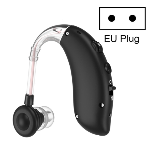 

GM-105 Elderly Hearing Aid Sound Amplifier Intelligent Noise Reduction Sound Collector, Style: EU Plug(Fantasy Black)