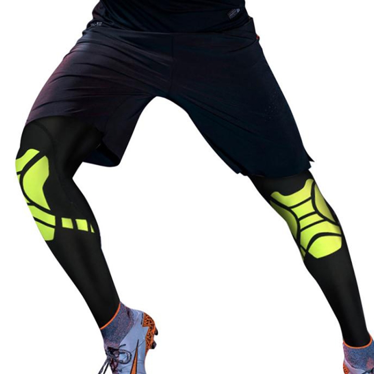 

2 PCS Basketball Kneepad Summer Thin Breathable Leggings Cover Outdoor Riding Running Protective Gear, Specification: M (Black Green)