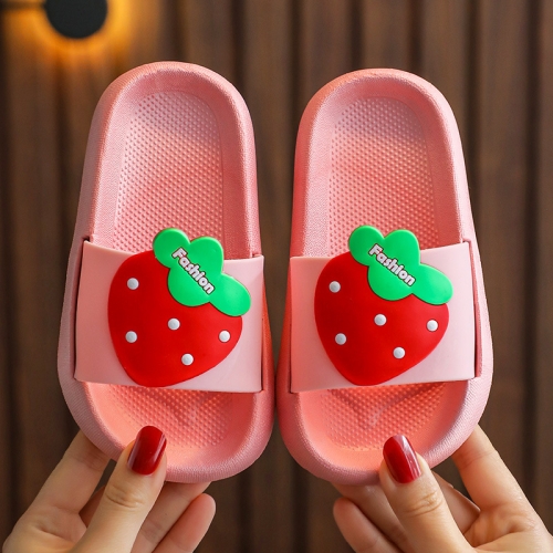 

2 Pairs Children Slippers Home Indoor Non-Split Bathroom Bath Baby Sand Slippers, Size: 24-25 15.5cm Inner Length(Pink)