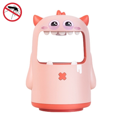 

Small Monster Mosquito Lamp USB Photocatalyst Home Bedroom Physics Mosquito Repellent(Pink)
