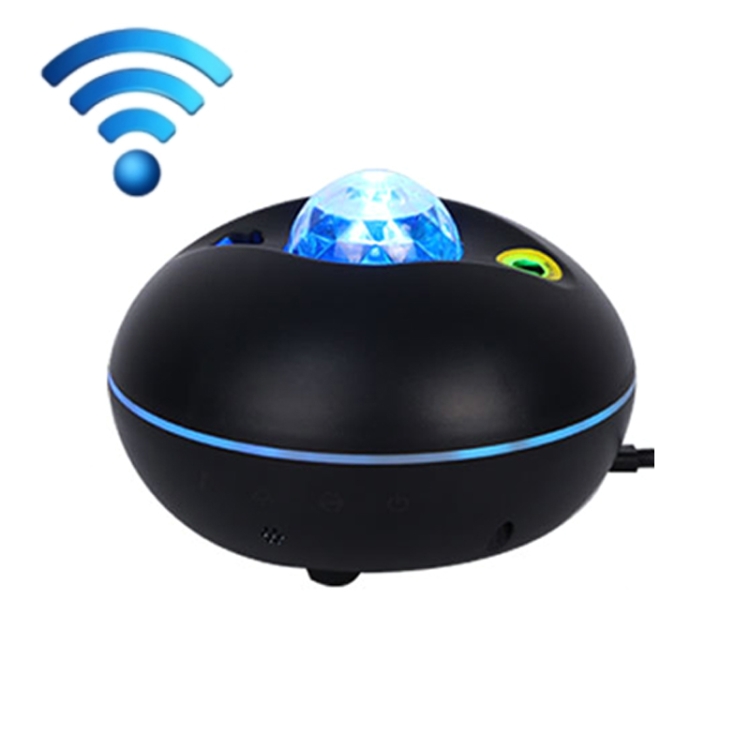 

SC526 LED Starry Remote Control Water Pattern Projection Lamp Graffiti Smart Starry Sky Light Wireless Night Light(Black)