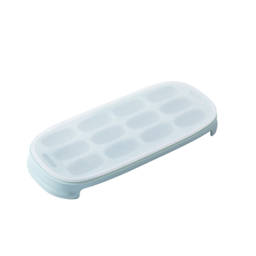 

Silicone Ice Tray Ice Box Homemade Complementary Food Ice Cube Mold Household Small Quick-Freezer,Style: Small Bench (Purple)