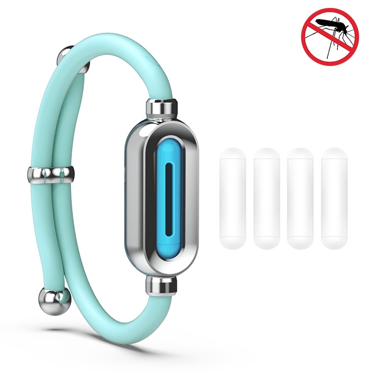 

Blue SB-1301 Silicone Mosquito Repellent Bracelet Natural Plant Essential Oil Mosquito Buckle