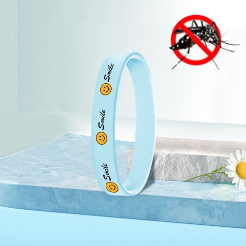 

2 PCS Cartoon Mosquito Silicone Sticker Summer Mosquito Repellent Bracelet, Specification: Large Smile