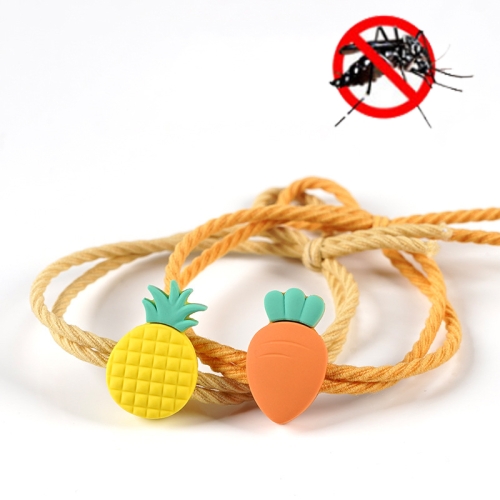 

2 PCS Cartoon Mosquito Silicone Sticker Summer Mosquito Repellent Bracelet, Specification: Fresh Hair Ring