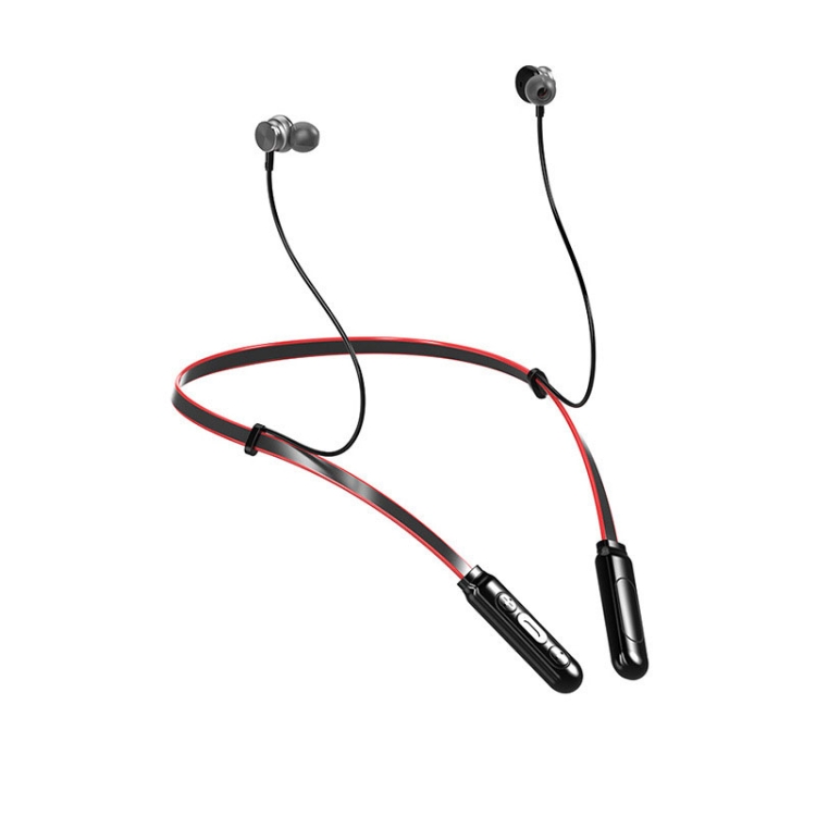 

Q9S Hanging Neck Subwoofer In-Ear Wireless Bluetooth Sports Earphone(Black Red)