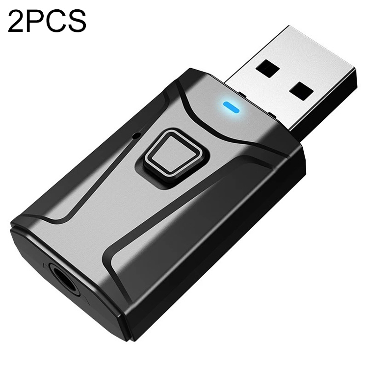 

T10 2 PCS Wireless Bluetooth Adapter USB Bluetooth Two-In-One Transmitter Receiver