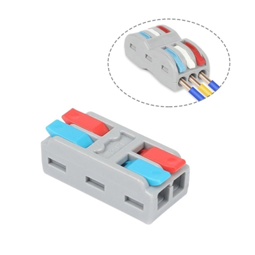 

20 PCS LT-2 2 In 2 Out Colorful Quick Line Terminal Multi-Function Dismantling Wire Connection Terminal