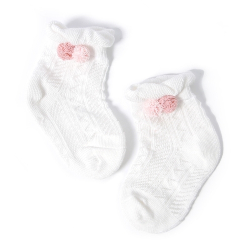 

3 Pairs Baby Socks Mesh Thin Baby Cotton Socks, Toyan Socks: XS 0-1 Years Old(White)