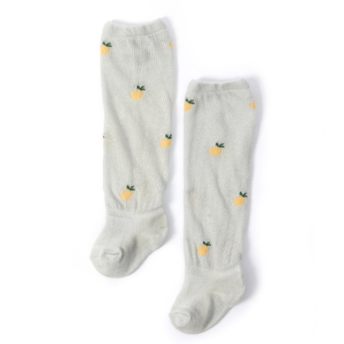 

6 Pairs Baby Stockings Anti-Mosquito Thin Cotton Baby Socks, Toyan Socks: S 0-1 Years Old(Gray Pineapple)