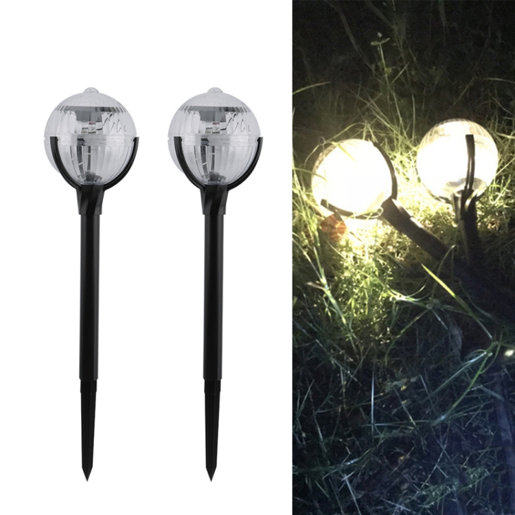 

2 PCS Light Control Solar Lawn Lamp Outdoor Garden Lights(Warm Light)