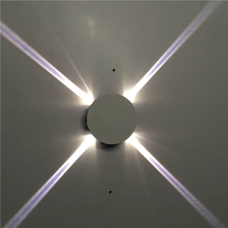 

Round 12W LED Cross Star Wall Light Style Lamp Bar Network Bar KTV Club Background Wall Decoration Light(White Light)