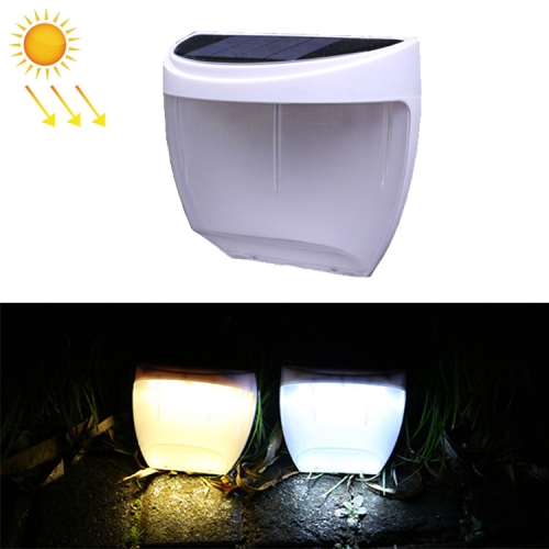 

8 LED Light Control Solar Garden Wall Light Outdoor Fence Light Lawn Light Street Lamp(Warm Light)
