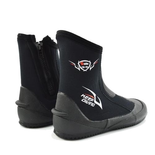 

KEEP DIVING DB-151 5mm Thick Neoprene High-Top Diving Boots Wading Fish Antiskid Vulcanized Sole Shoes, Size: S (36-38)