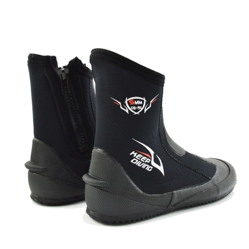 

KEEP DIVING DB-151 5mm Thick Neoprene High-Top Diving Boots Wading Fish Antiskid Vulcanized Sole Shoes, Size: M (39-40)