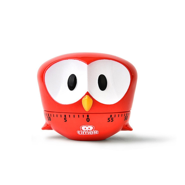

Cartoon Animal Owl Timer Kitchen Desktop Alarm Clock(Red)