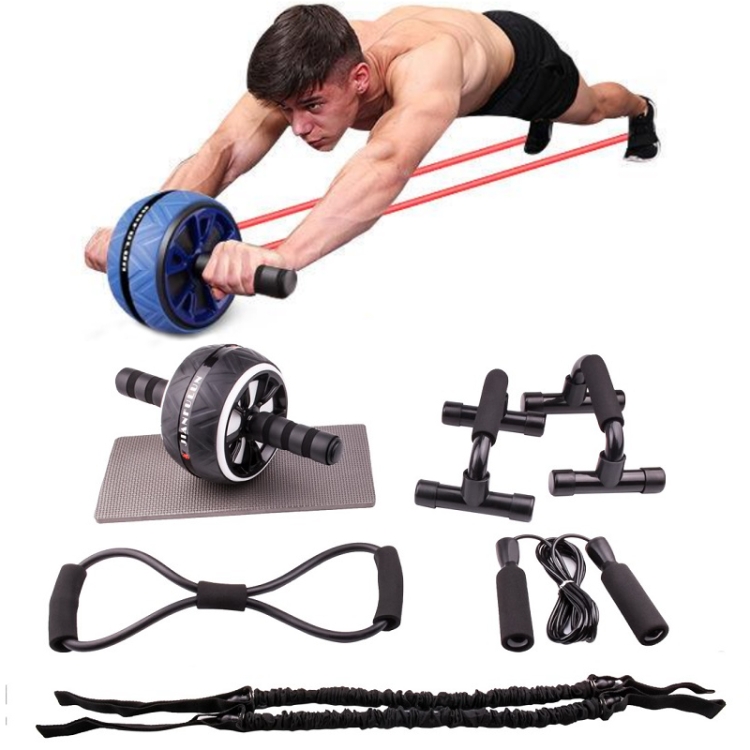 

7 In 1 Pull Rope Set Home Fitness Equipment(White )