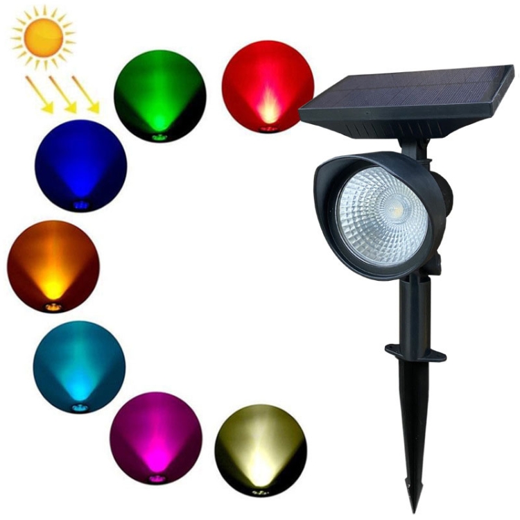 

Solar Flood Light Home Solar Garden Villa Lawn Lamp(Colorful Light)