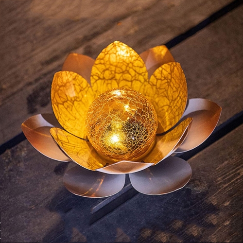 

Lotus Solar Courtyard Lamp Outdoor Garden Decoration Light