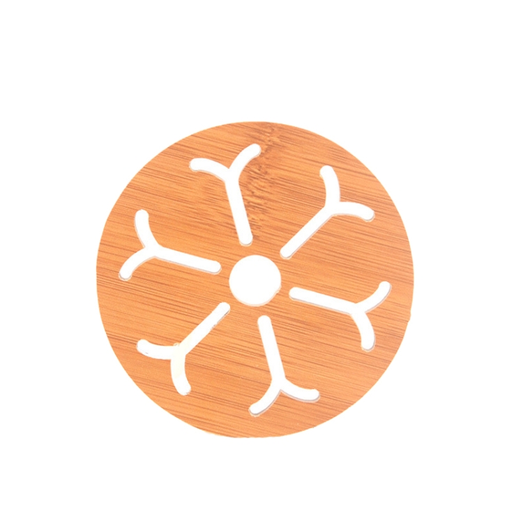 

20 PCS Density Board Insulation Pad Mesh Pad Kitchen Hollow Dish Pan Cushion Small Coaster (Snowflake)