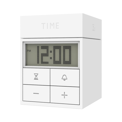 

Rotating Magic Box Kitchen Timer Children Learning Time Manager Alarm Clock(White)