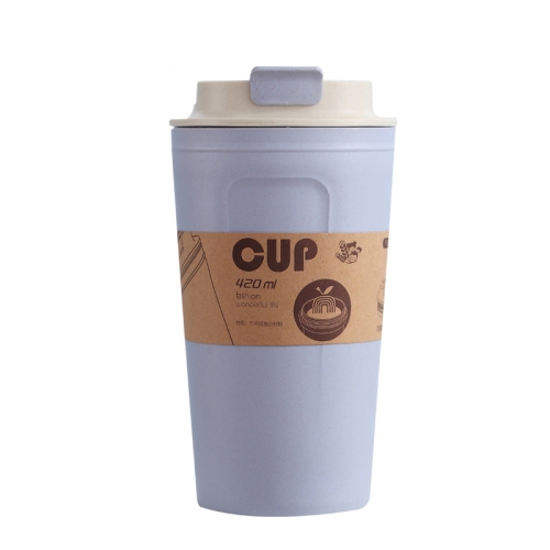 

2 PCS Bamboo Fiber Convenient Water Cup Milk Tea Cup(Charm Blue)