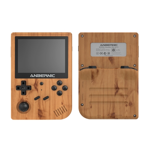 

ANBERNIC RG351V 3.5 Inch Screen Linux OS Handheld Game Console (Wood Grain) 16GB+32GB