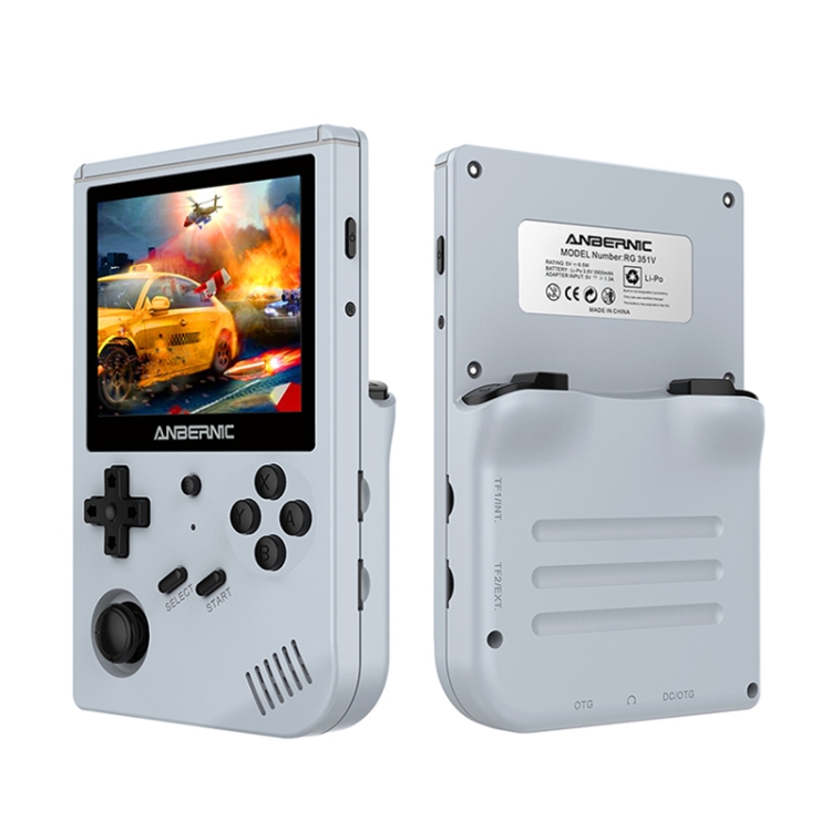 

ANBERNIC RG351V 3.5 Inch Screen Linux OS Handheld Game Console (Gray) 16GB+64GB