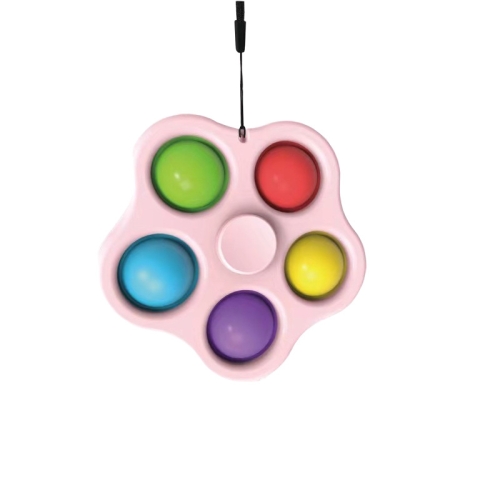 

3 PCS Finger Gyro Presses Bubble Fun Decompression Toys(Pink)