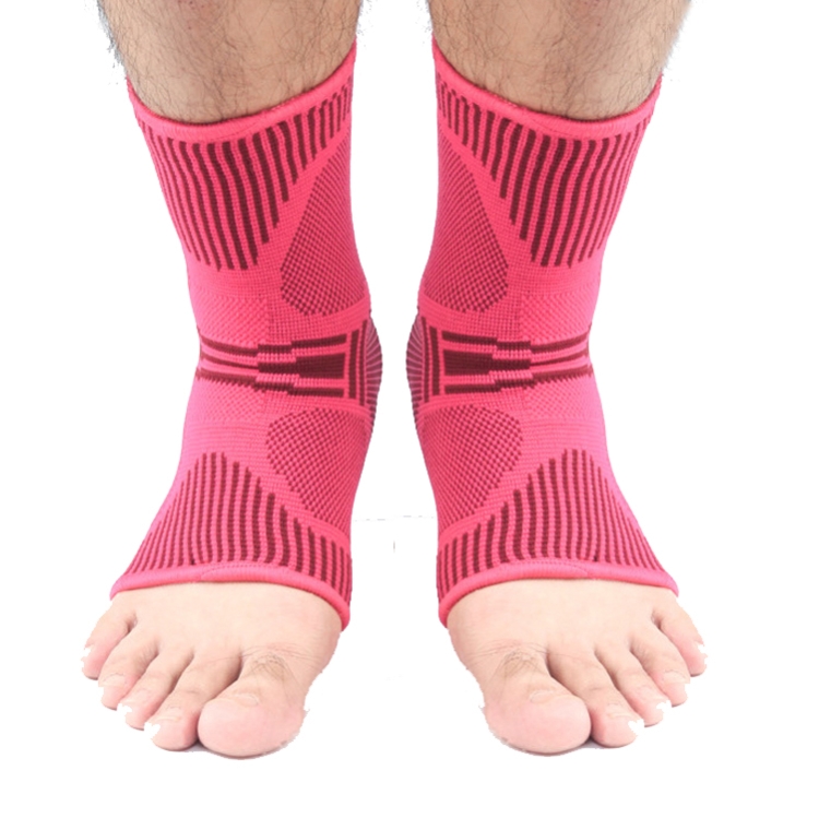 

A Pair Sports Ankle Support Breathable Pressure Anti-Sprain Protection Ankle Sleeve Basketball Football Mountaineering Fitness Protective Gear, Specification: XL (Wine Red)