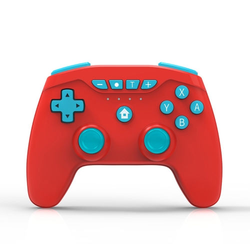 

Wireless 6-Axis Gamepad Bluetooth Dual Vibration Controller For Switch Pro, Product color: Red + Blue Button