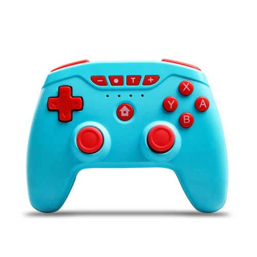 

Wireless 6-Axis Gamepad Bluetooth Dual Vibration Controller For Switch Pro, Product color: Blue + Red Button