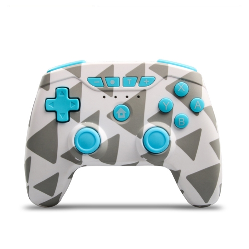 

Wireless 6-Axis Gamepad Bluetooth Dual Vibration Controller For Switch Pro, Product color: White Camouflage + Blue Button