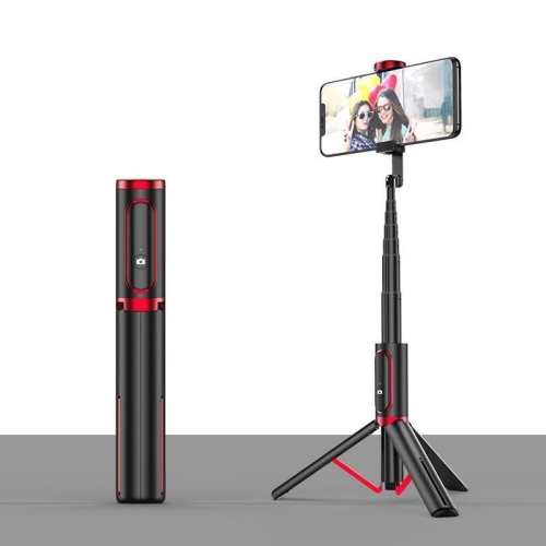

Bluetooth Selfie Stick with Tripod Multi-function Gimbal Mobile Phone Fill Light Live Support(Passion Red)