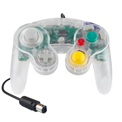 

5 PCS Single Point Vibrating Controller Wired Game Controller For Nintendo NGC(Transparent)