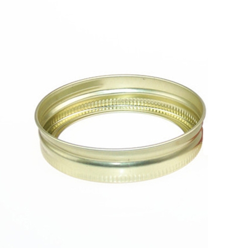 

30 PCS Mason Can Cover Straw Tube Tinplate Cover, Specification: 70mm Outer Ring Gold