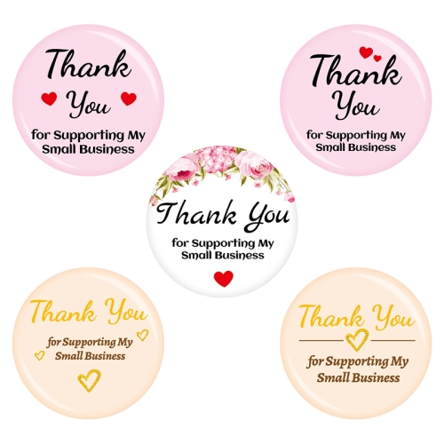 

2 Sets Love Thank You Gilding Stamping Sticker(Color)