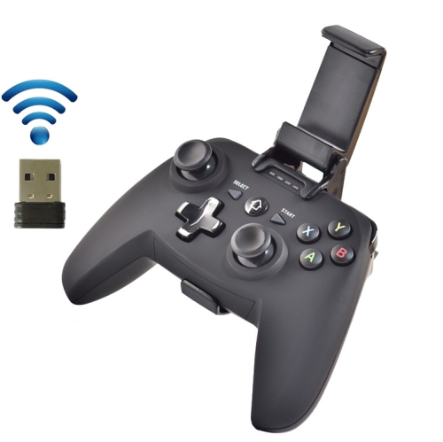 

CX-X1 2.4GHz + Bluetooth 4.0 Wireless Game Controller Handle For Android / iOS / PC / PS3 Handle + Bracket + Receiver (Black)