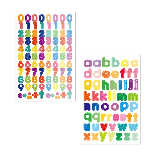 

5 Sets Laser Number Date English Letter Sticker Hand Account Material Sticker(2 Pcs/Set)