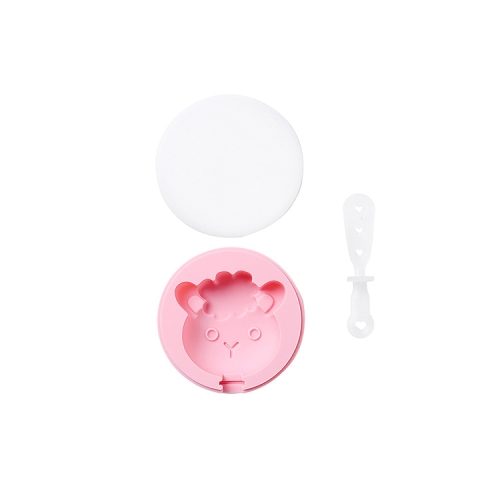 

3 PCS Cartoon Ice Cream Mold Silicone Cartoon Homemade Baking Popsicle Mold With Lid, Specification: Alpaca (Pink)