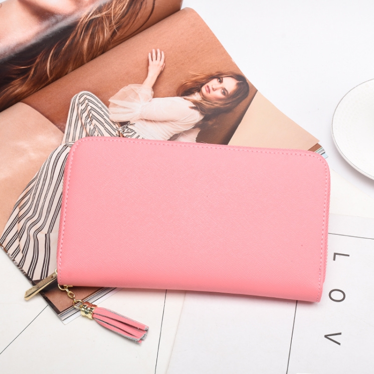 

AP152 Summer Men/Women Wallet Card Bag All-In-One Package Multifunctional RFID Large-Capacity Long Organ Bag(Pink)
