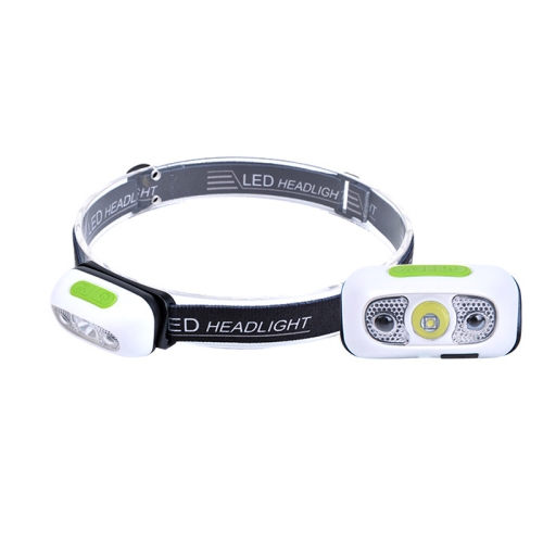 

Smart Sensor Outdoor USB Headlight LED Portable Strong Light Night Running Headlight, Colour: White 3W 100LM