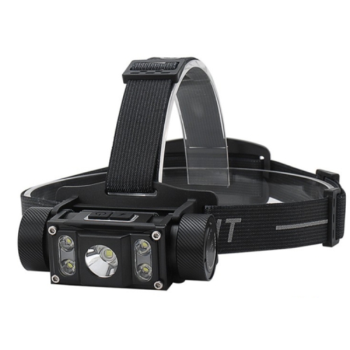 

LED Strong Light Aluminum Alloy Outdoor With Magnetic USB Work Headlight, Colour: 5 x LED