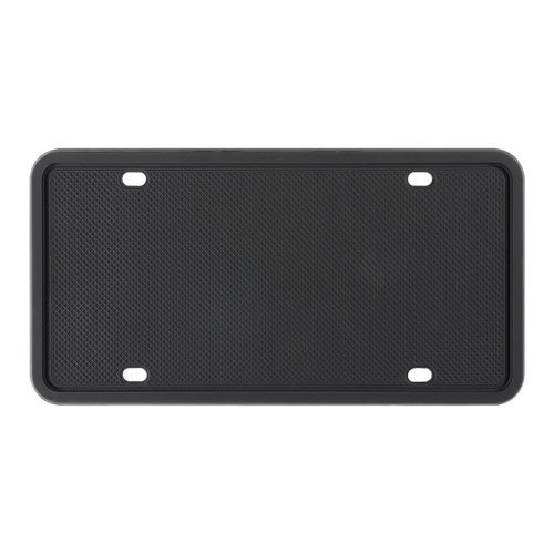 

2 Sets Waterproof Rustproof Non-damaging Car Paint Silicone License Plate Frame, Specification: US Black